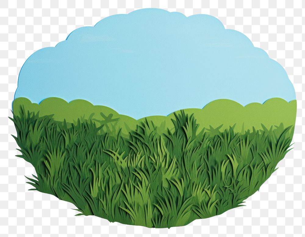 PNG Grass land outdoors painting nature. AI generated Image by rawpixel.