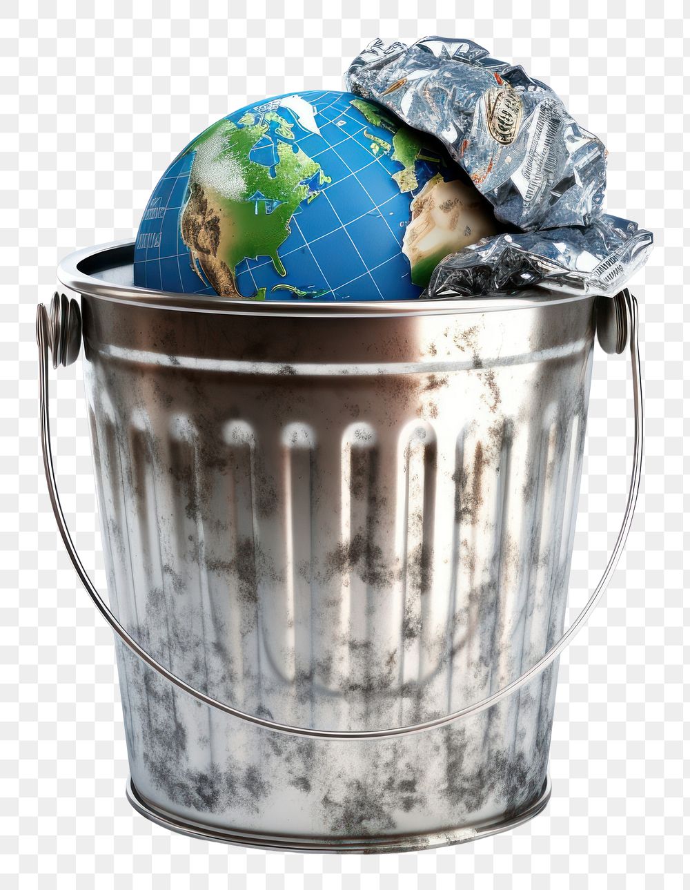 PNG Planet white background container recycling. AI generated Image by rawpixel.