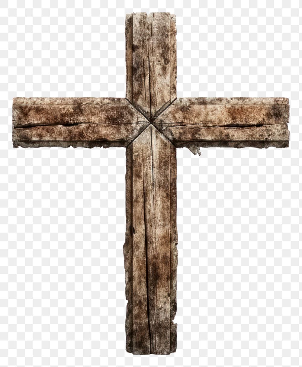 PNG Symbol cross wood architecture. 