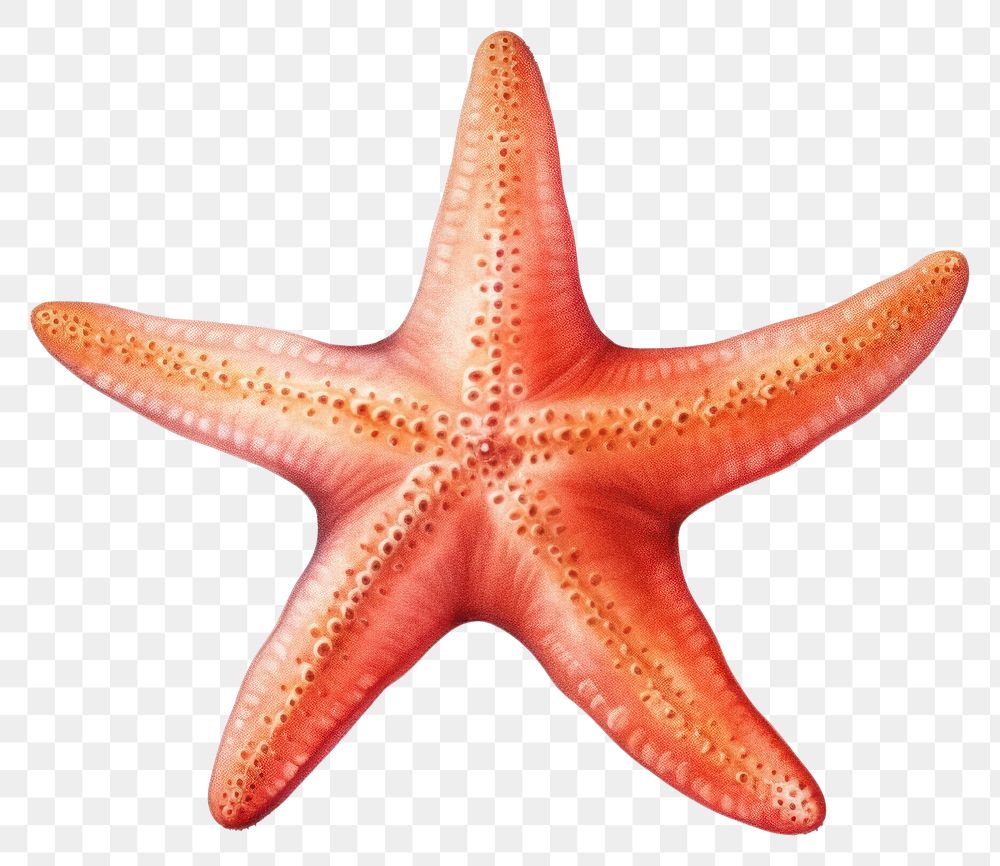 PNG Starfish white background invertebrate echinoderm. 