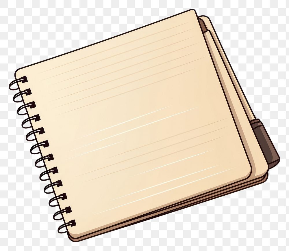 PNG Beige Ruled Notebook diary page white background. AI generated Image by rawpixel.