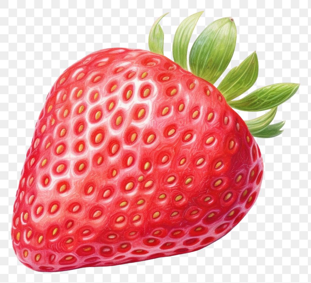 PNG Straberry strawberry fruit plant. AI generated Image by rawpixel.