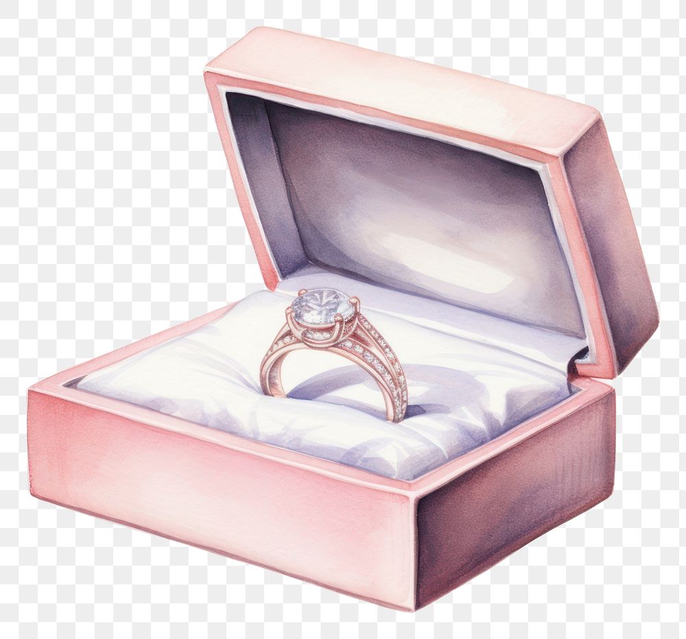 PNG Ring wedding box jewelry diamond  