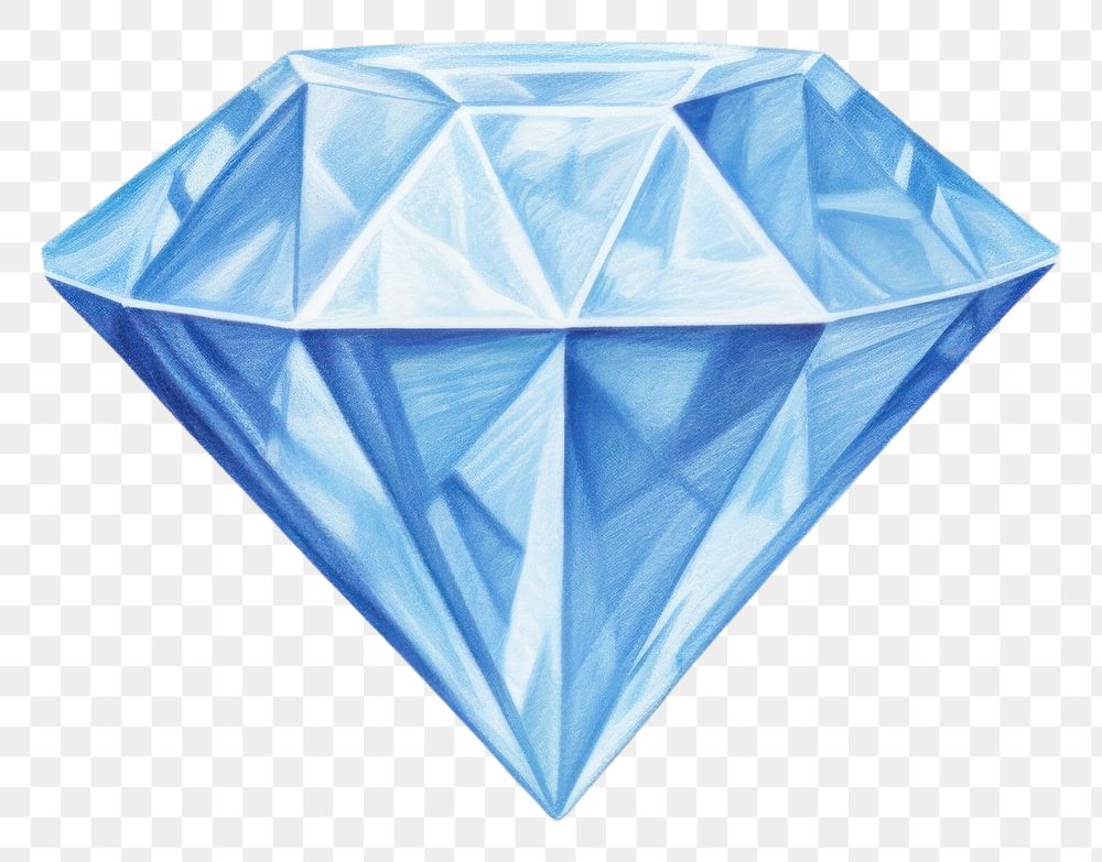 PNG Diamond gemstone jewelry origami. AI generated Image by rawpixel.