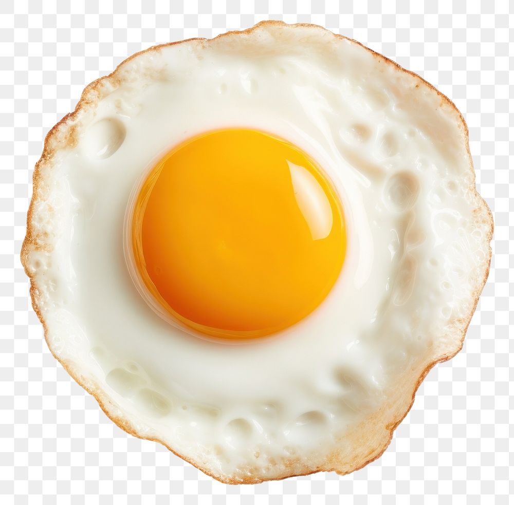 PNG Fried egg food white background breakfast. 