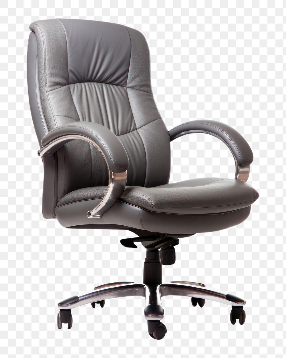 PNG Office chair furniture white background recliner. AI generated Image by rawpixel.