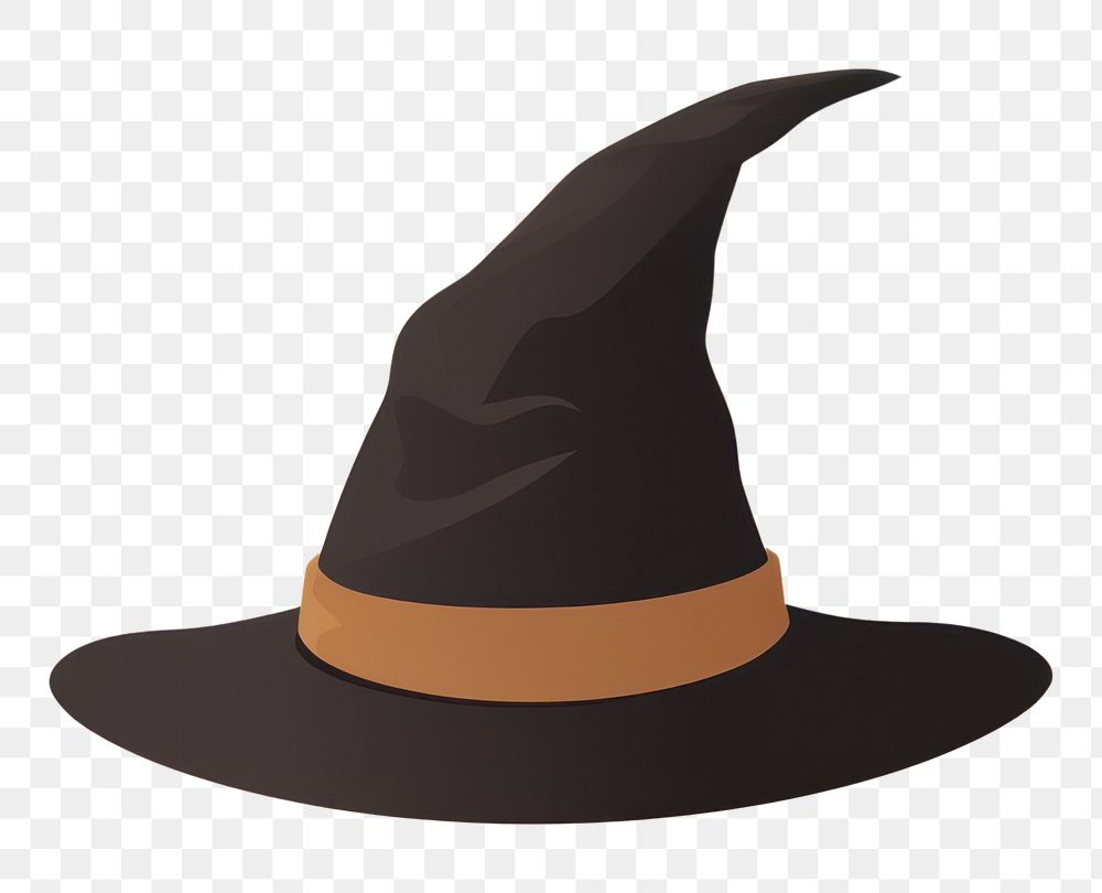 PNG Halloween witch hat celebration headwear clothing. AI generated Image by rawpixel.