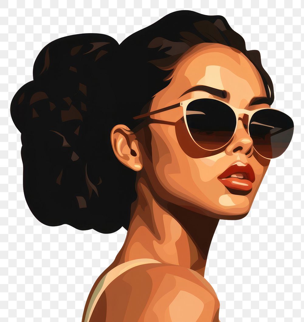 PNG Sunglasses portrait adult woman. AI generated Image by rawpixel.