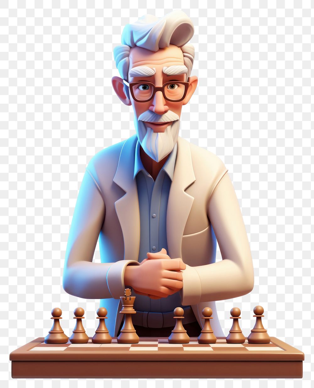 PNG Chess game chessboard relaxation. AI generated Image by rawpixel.
