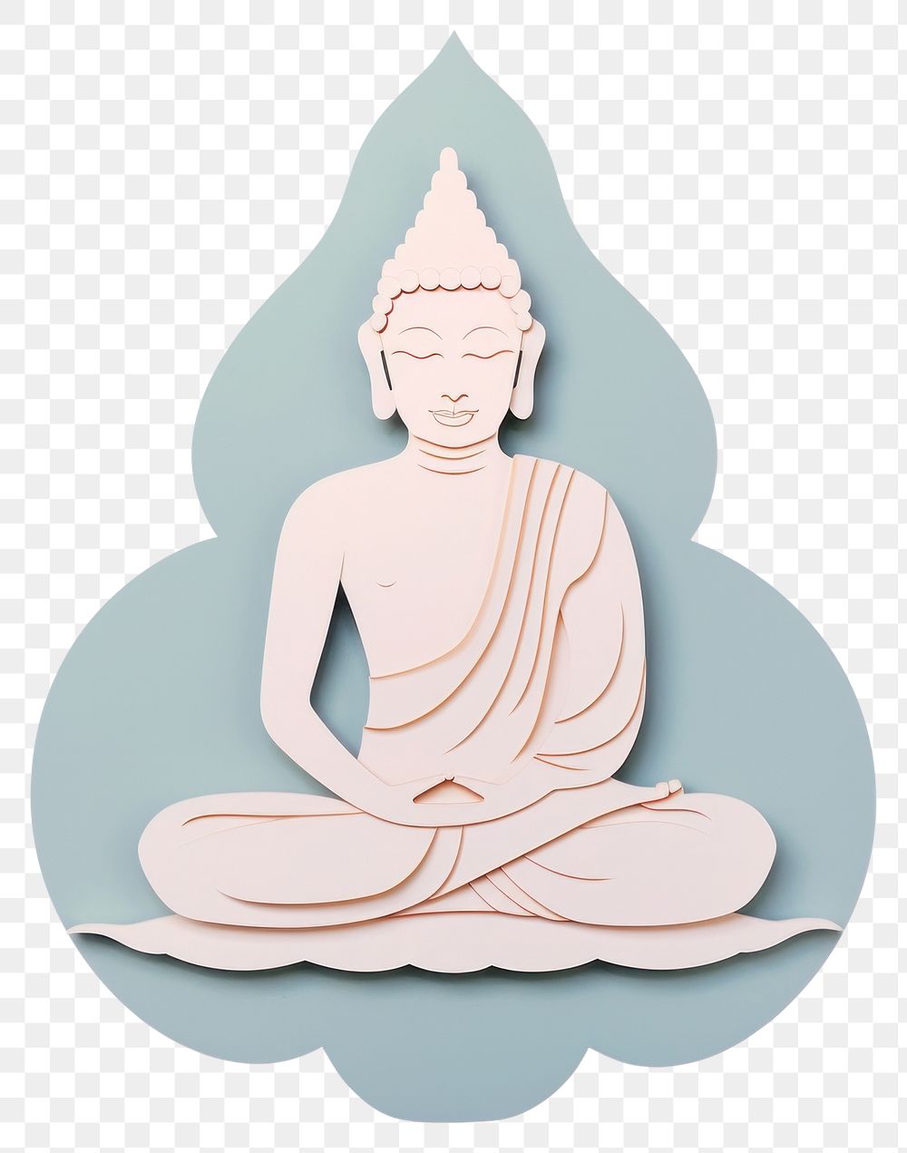 PNG Yoga buddha craft art. AI generated Image by rawpixel.