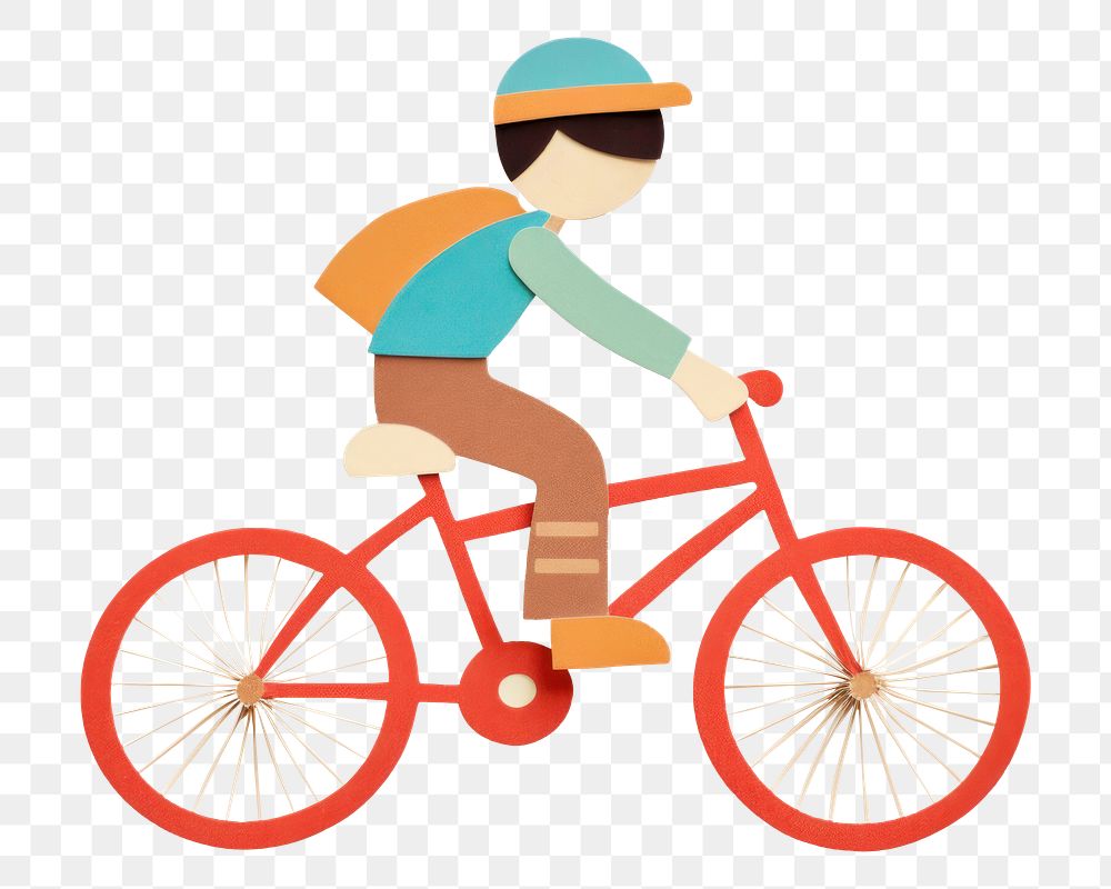 PNG Kid riding bicycle vehicle cycling sports. AI generated Image by rawpixel.