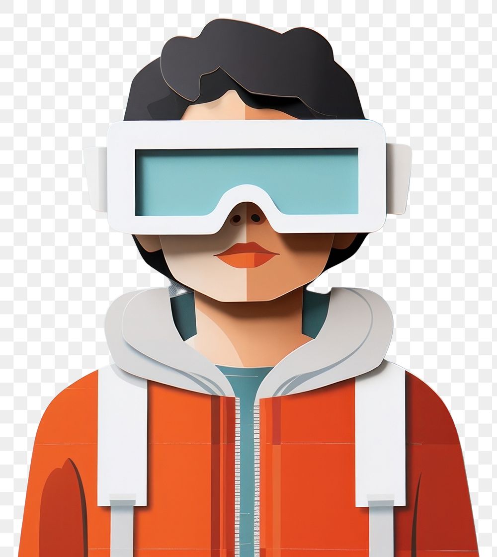 PNG Kid wearing VR glasses portrait photography accessories. AI generated Image by rawpixel.