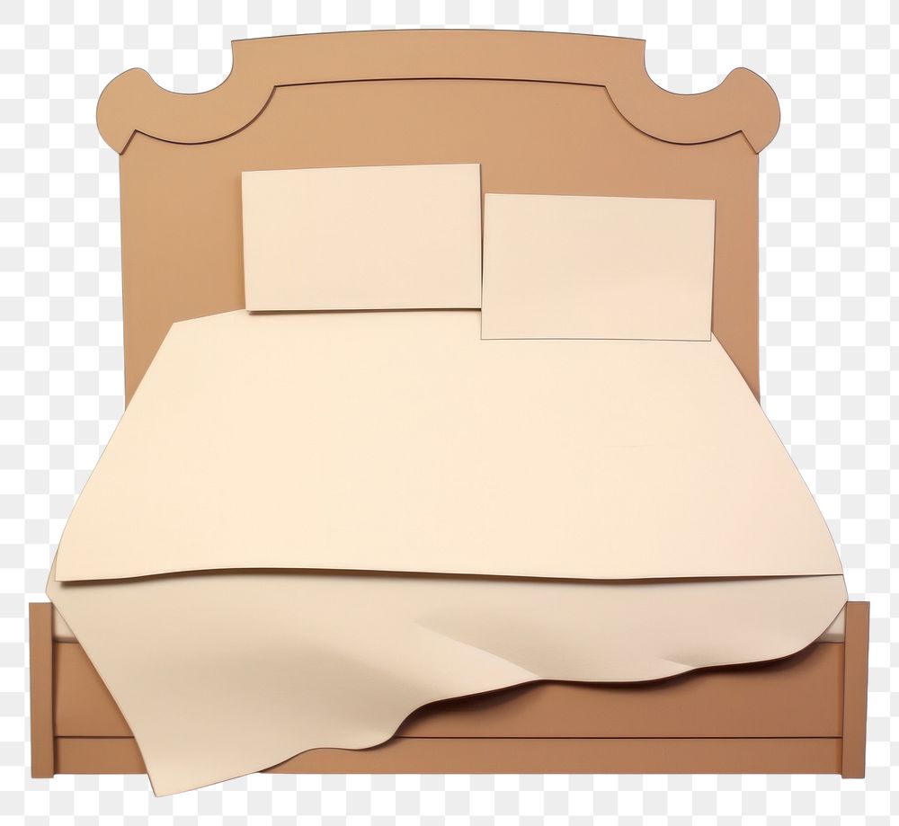 PNG Bed furniture pillow paper. 