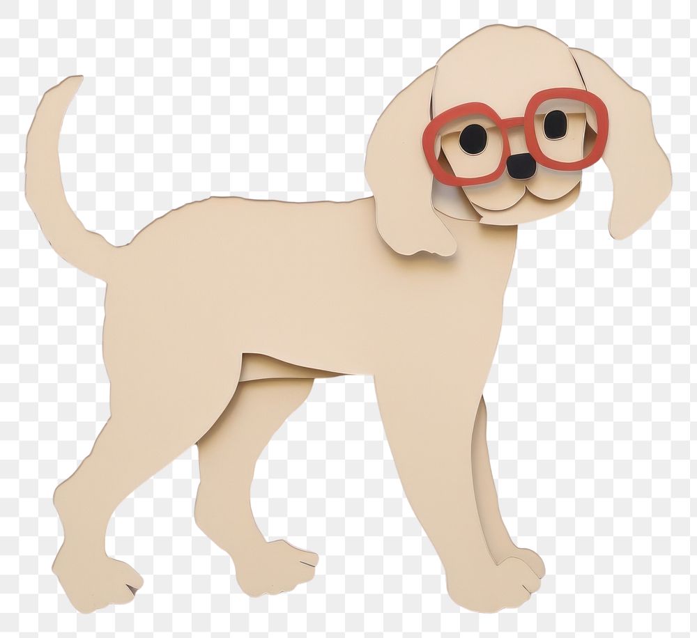 PNG Puppy glasses animal mammal. 