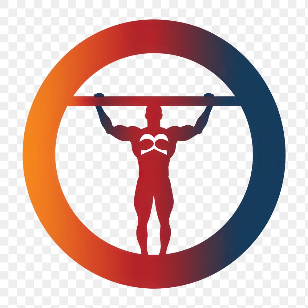 PNG Gym sports symbol person. AI generated Image by rawpixel.