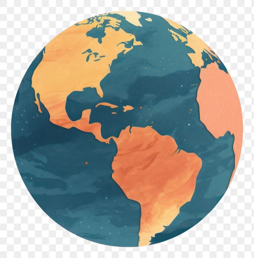 PNG Planet earth globe space topography. AI generated Image by rawpixel.