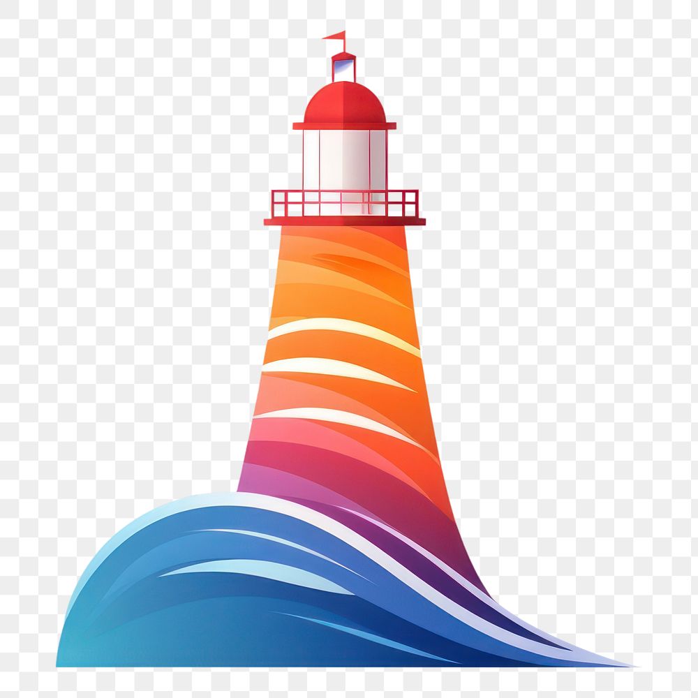 PNG Lighthouse tower logo architecture. 