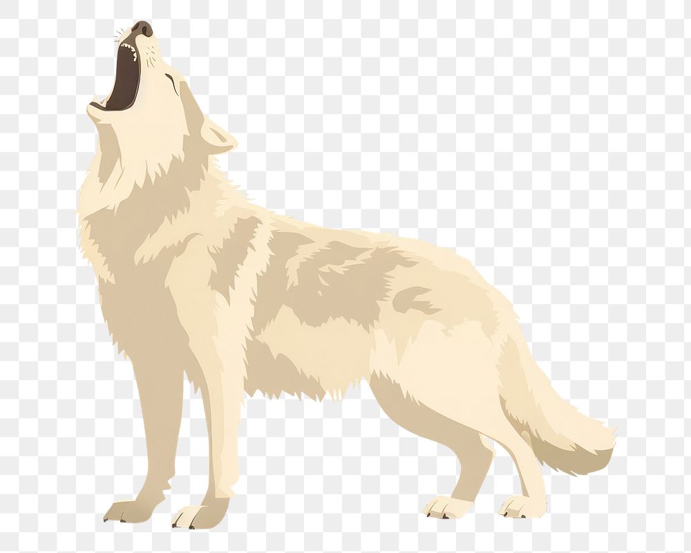 PNG Howling gray wolf animal mammal dog. AI generated Image by rawpixel.