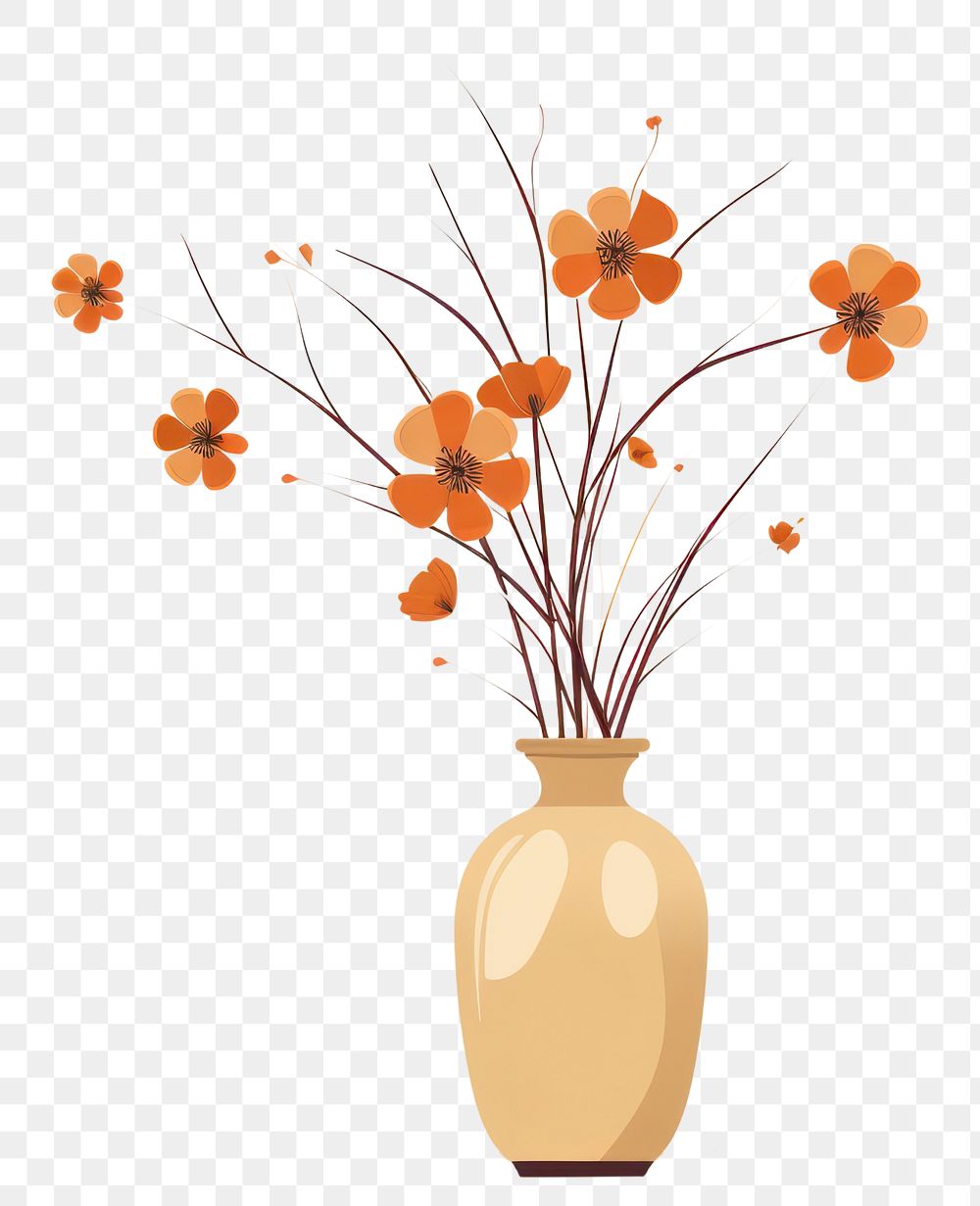 PNG Dried flower vase plant creativity. AI generated Image by rawpixel.