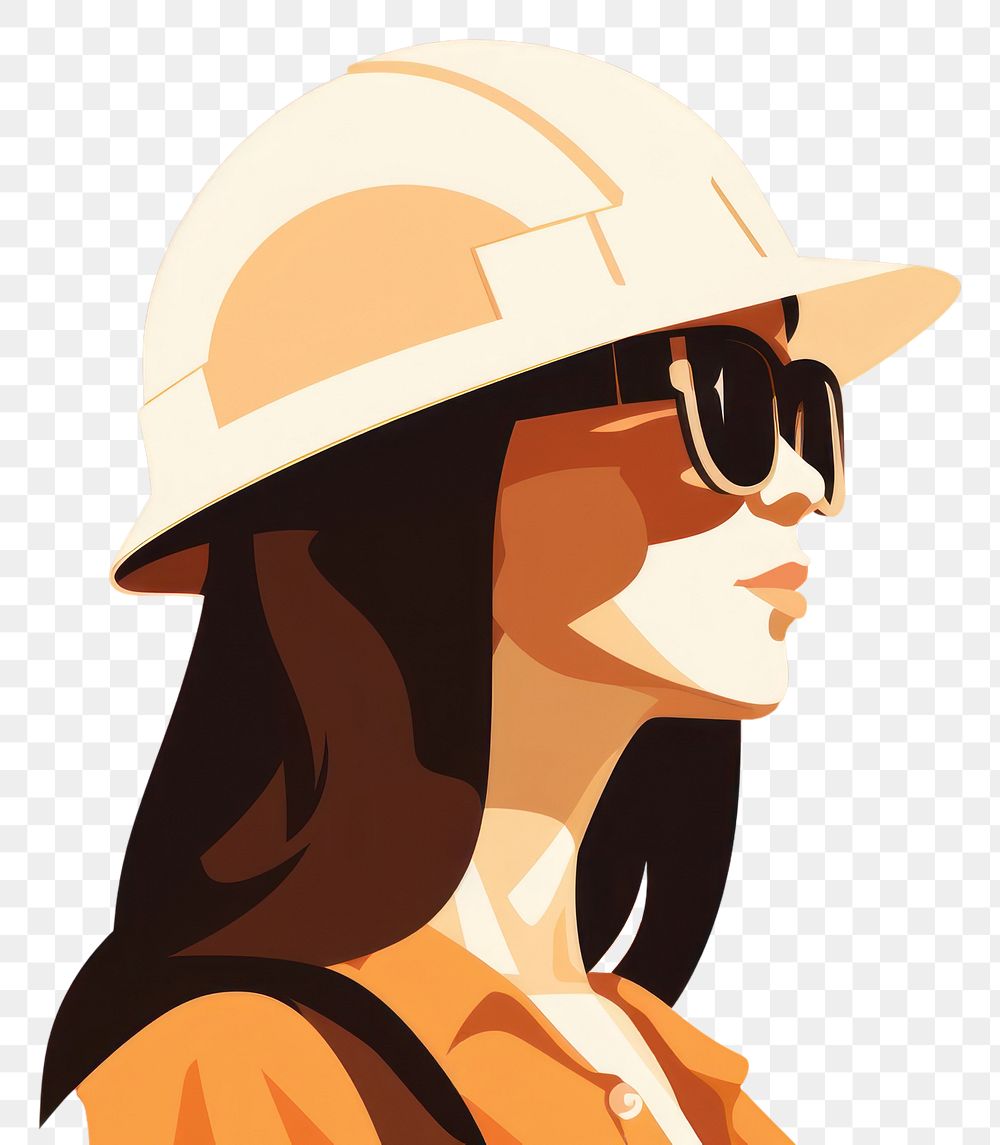 PNG Hardhat helmet adult woman. AI generated Image by rawpixel.