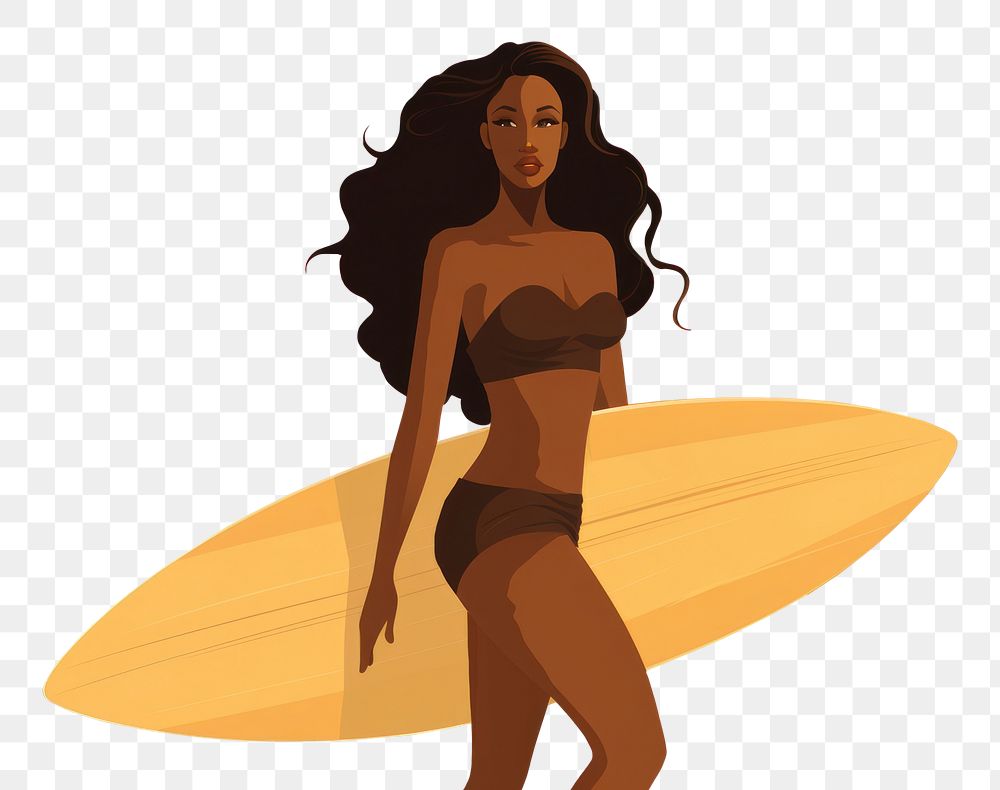 PNG African amarican woman swimwear bikini adult. AI generated Image by rawpixel.
