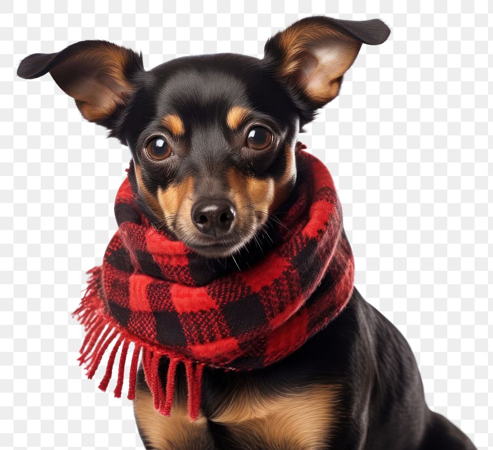 PNG Stting dog mammal animal scarf. AI generated Image by rawpixel.