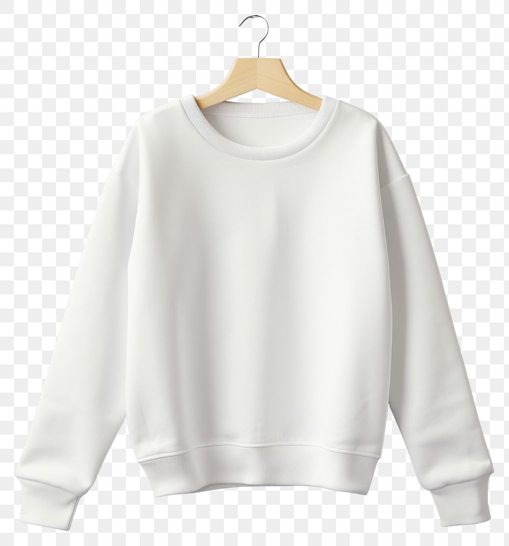PNG Sweatshirt blouse white coathanger