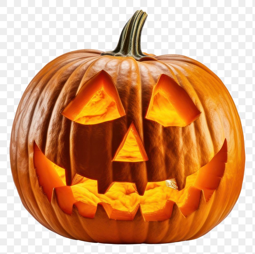 PNG Halloween pumpkin vegetable lantern spooky. AI generated Image by rawpixel.