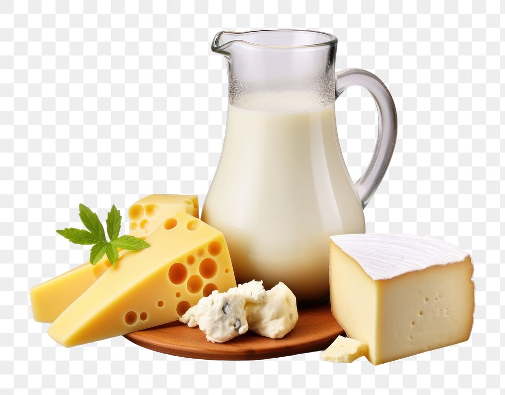 PNG Milk jug cheese dairy. 