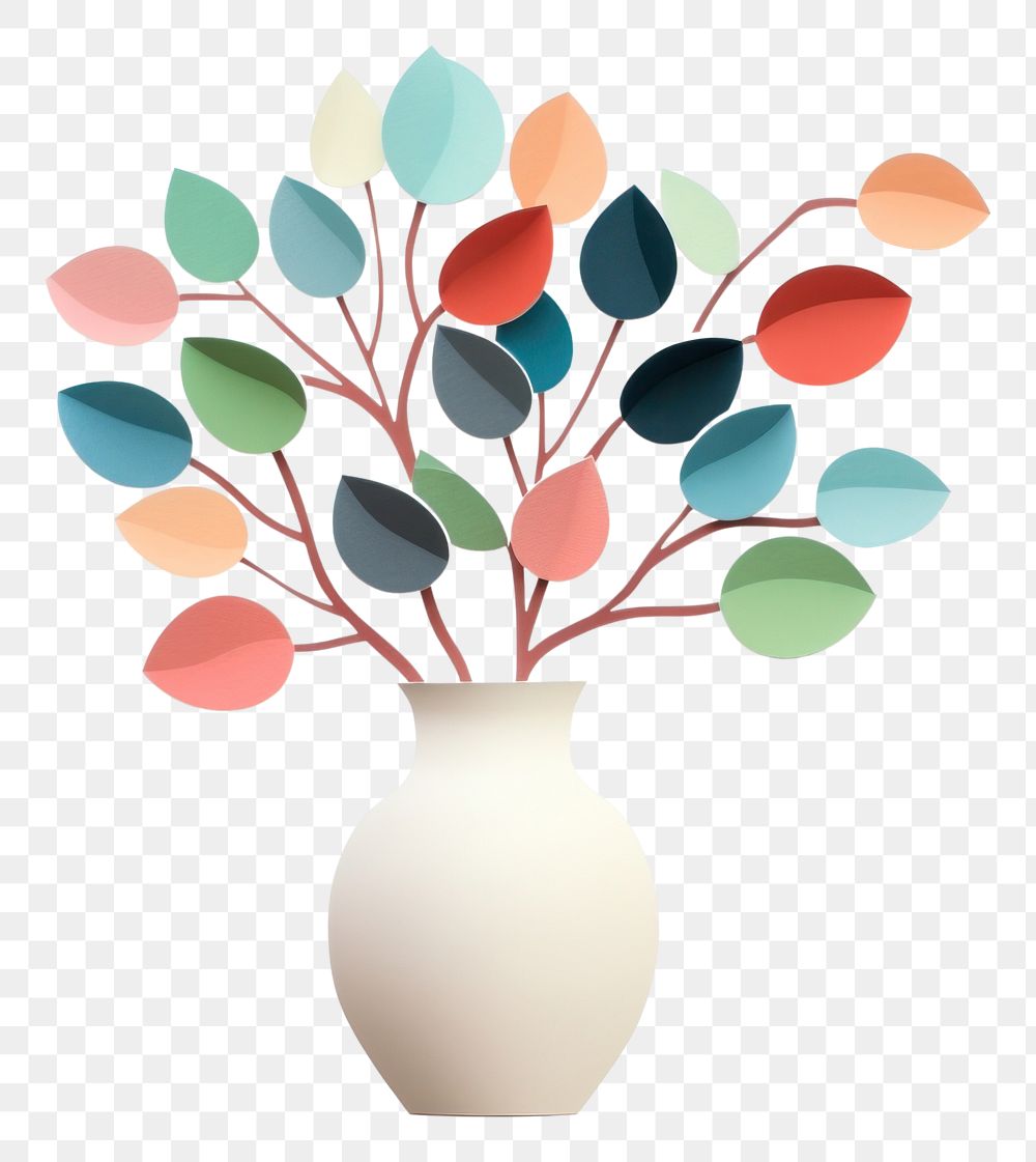 PNG Vase painting plant art. AI generated Image by rawpixel.