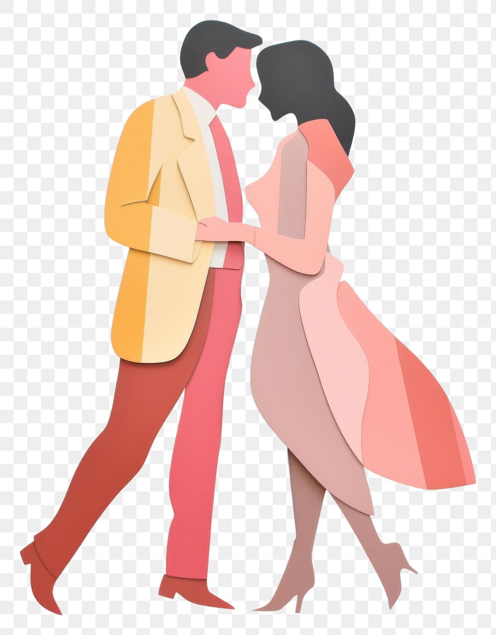 PNG Couple kissing adult art affectionate. AI generated Image by rawpixel.