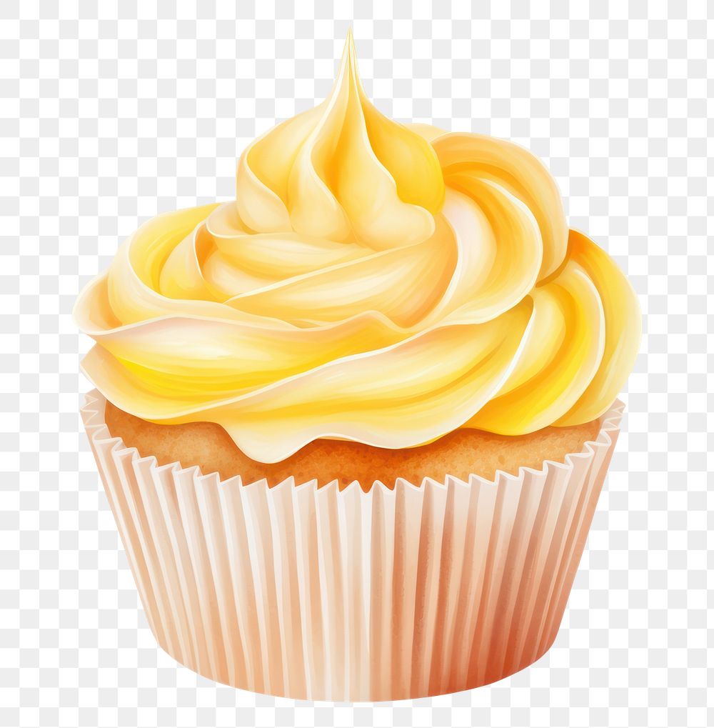 PNG Cupcake dessert icing cream. AI generated Image by rawpixel.