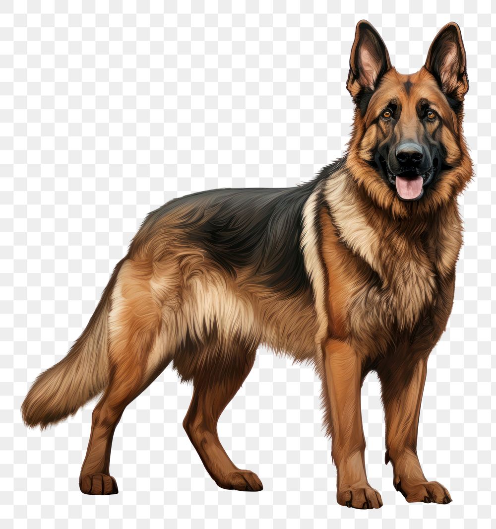 PNG German Shepherd Dog dog mammal animal. AI generated Image by rawpixel.