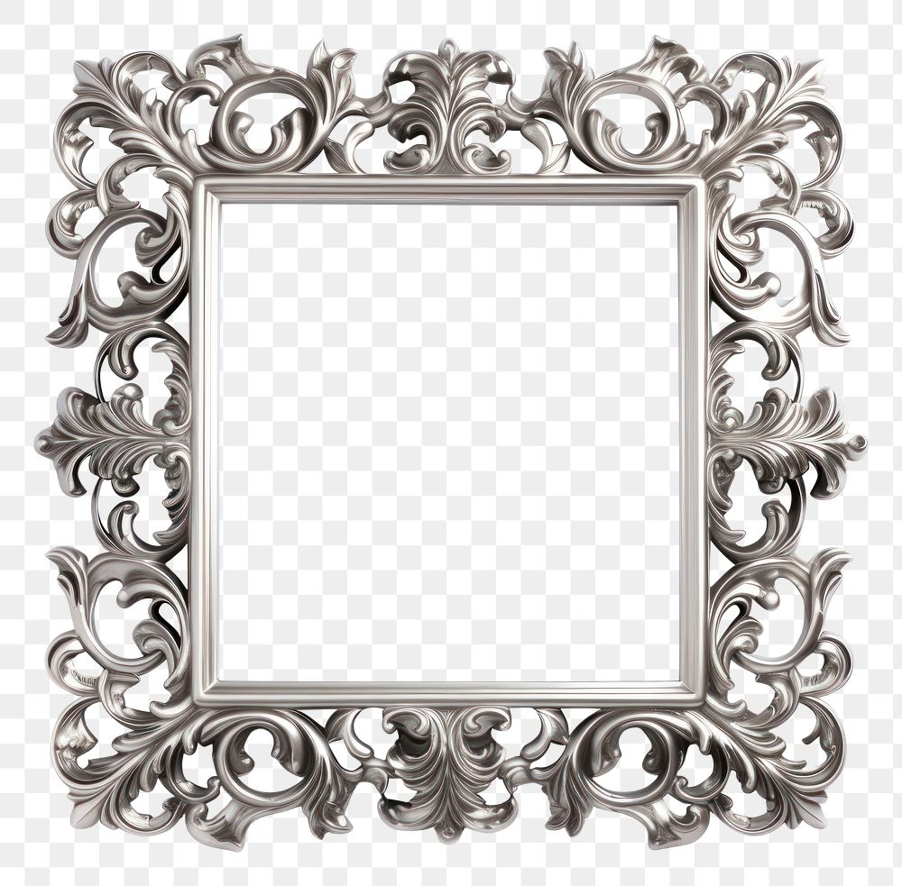 PNG Frame backgrounds silver architecture. AI generated Image by rawpixel.
