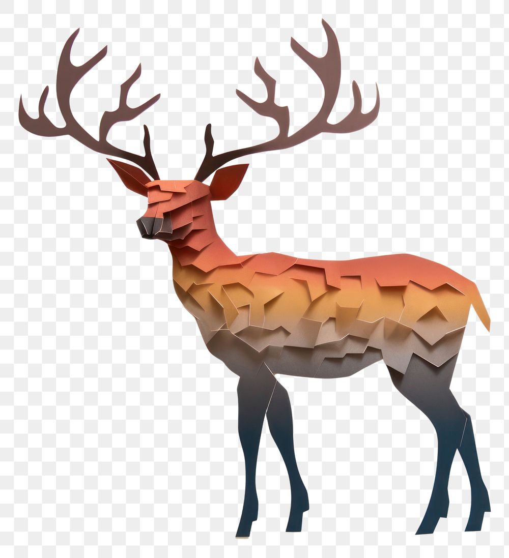 PNG Reindeer wildlife antler animal. AI generated Image by rawpixel.