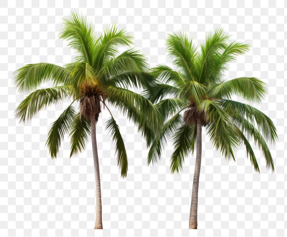 PNG Palm tree plant white background tranquility. AI generated Image by rawpixel.