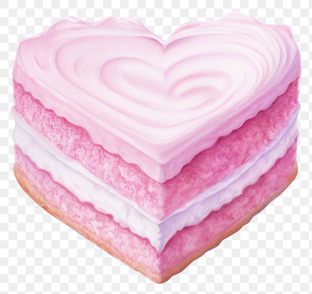 PNG Cake dessert icing heart. 