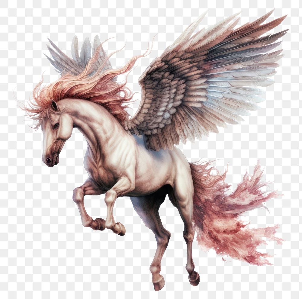 PNG Pegasus animal mammal wing. AI generated Image by rawpixel.