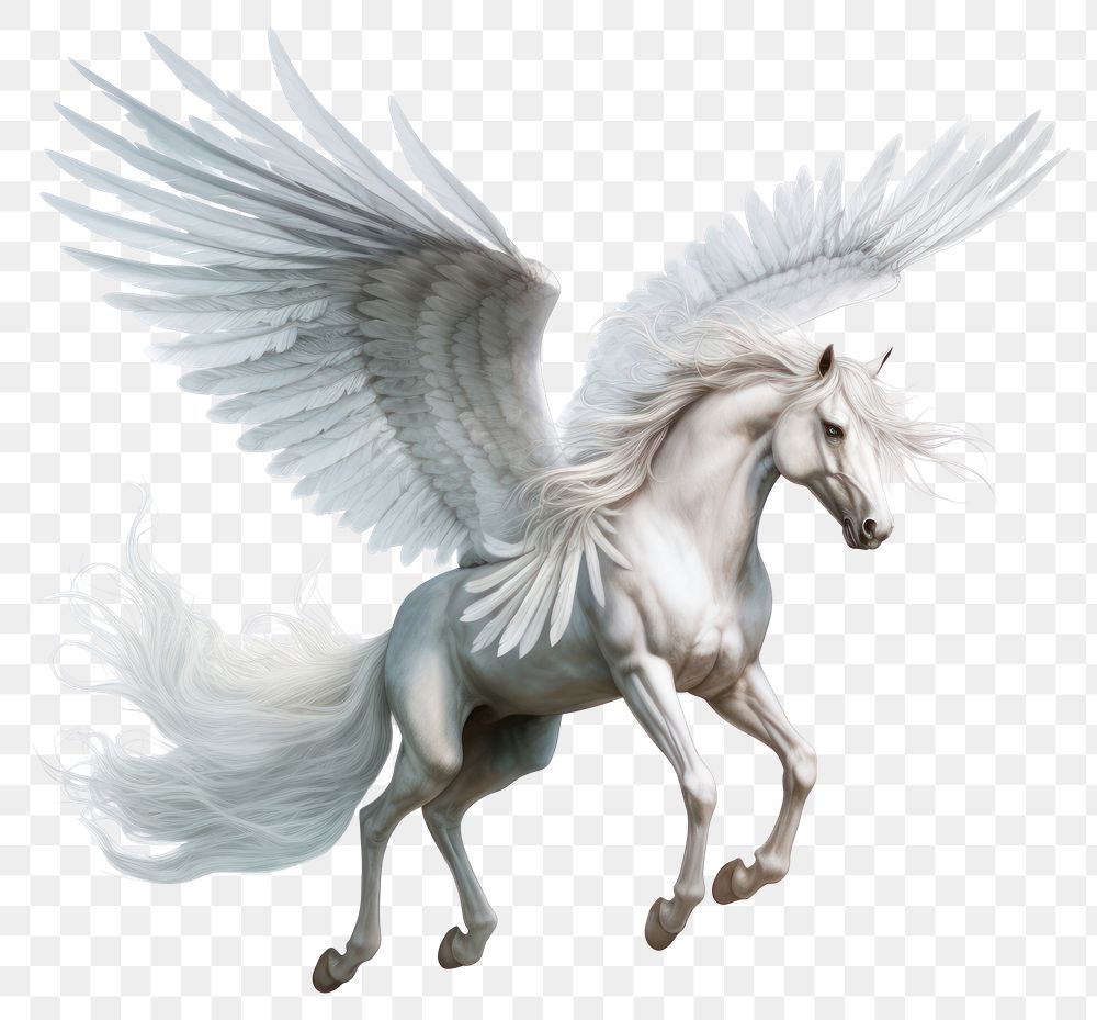 PNG Pegasus animal mammal horse. AI generated Image by rawpixel.