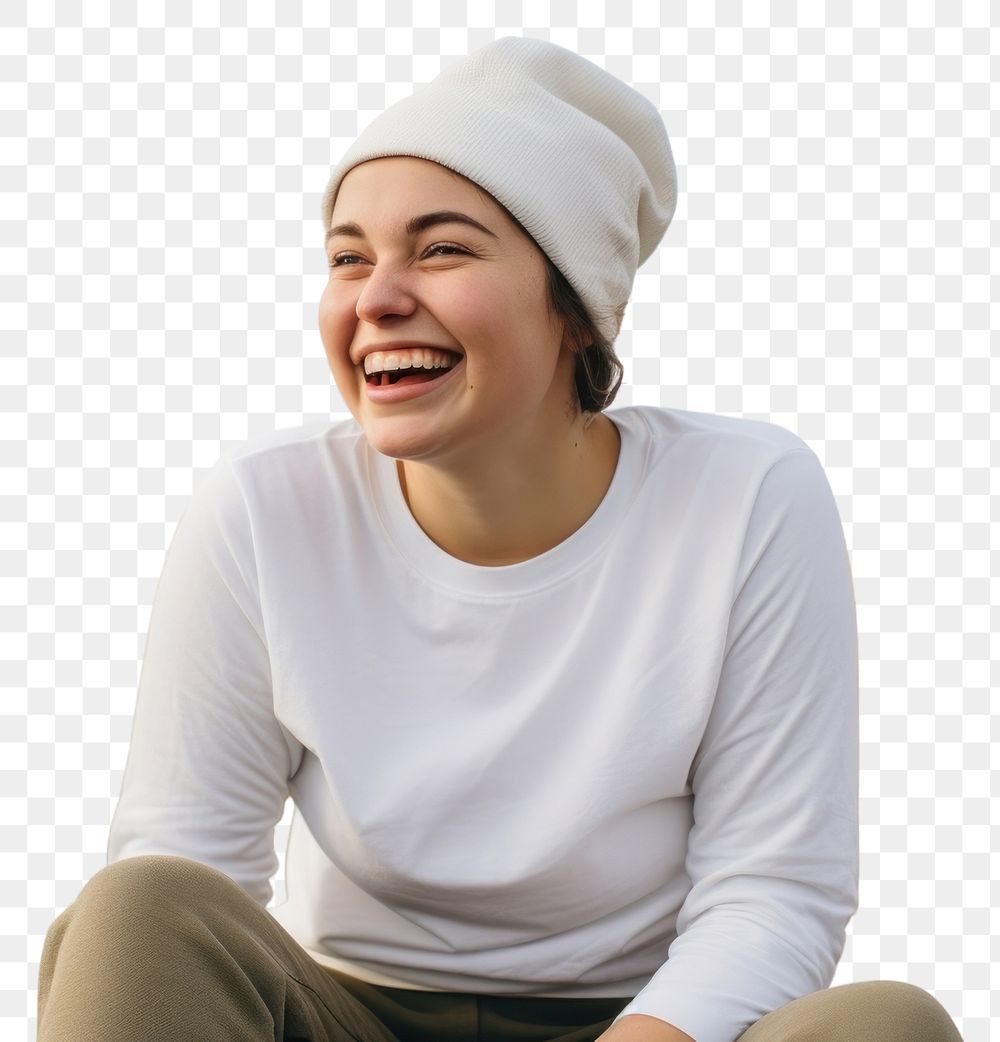 PNG Laughing outdoors smile adult. AI generated Image by rawpixel.