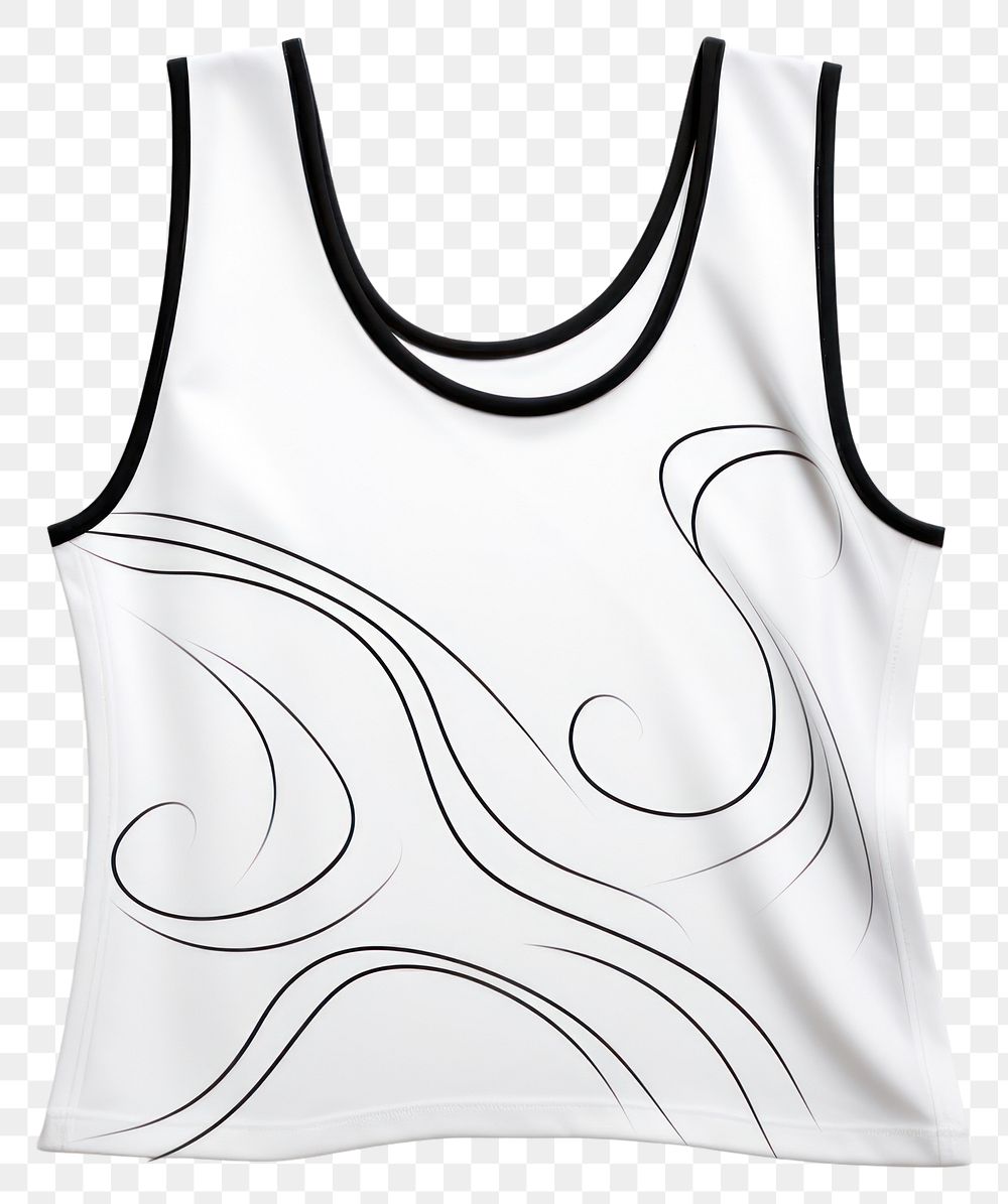 PNG Tank top white white background coathanger. AI generated Image by rawpixel.