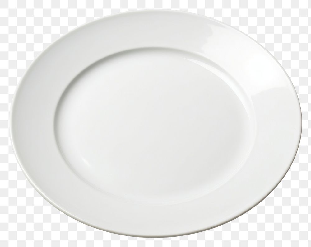 PNG White plain plate porcelain platter saucer. AI generated Image by rawpixel.