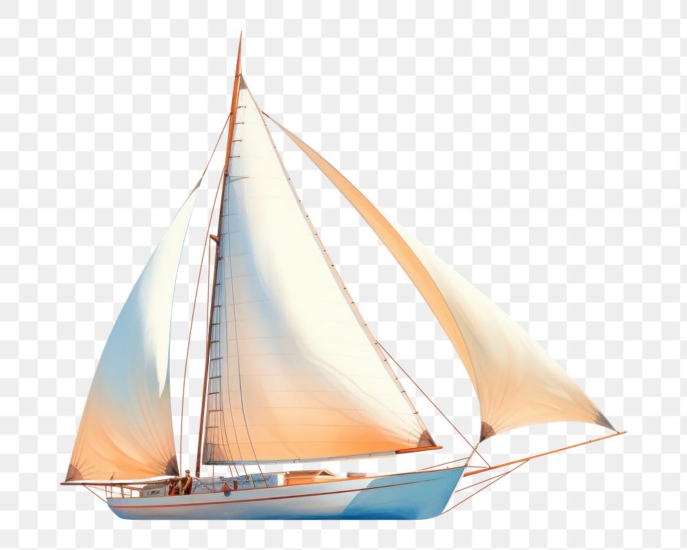 PNG Sailboat vehicle yacht transportation. AI generated Image by rawpixel.