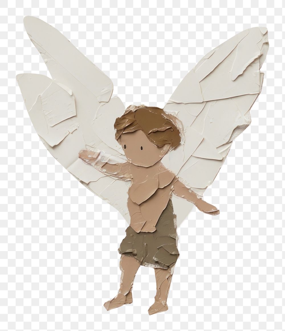 PNG Cupid paper wall representation. AI generated Image by rawpixel.