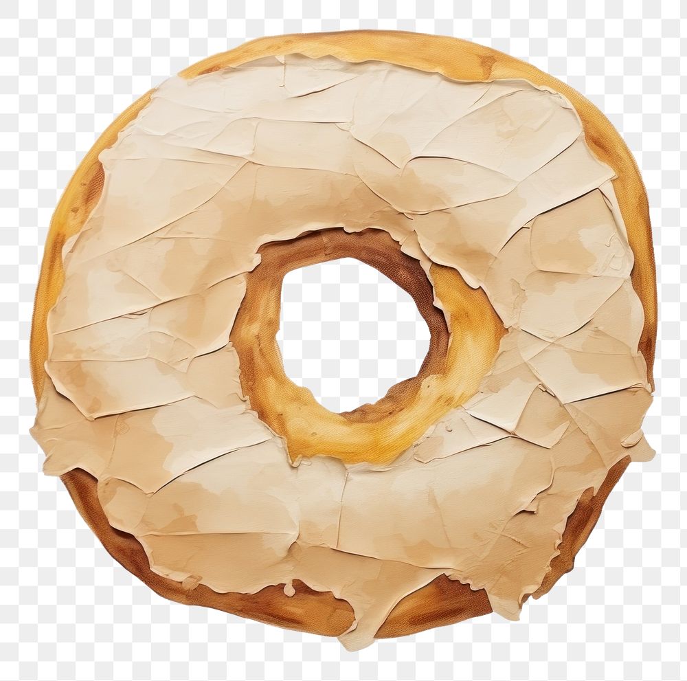PNG Donut bagel food confectionery. AI generated Image by rawpixel.