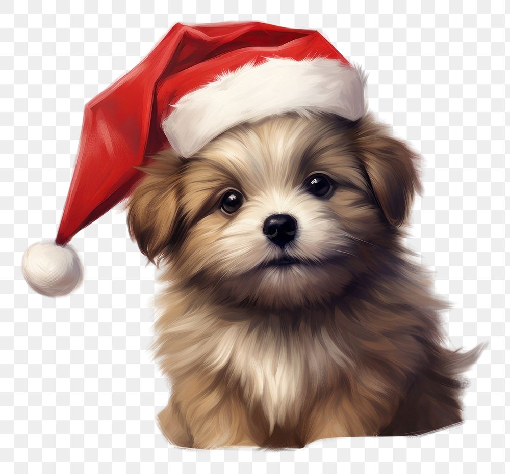 PNG Christmas animal character mammal puppy pet. 