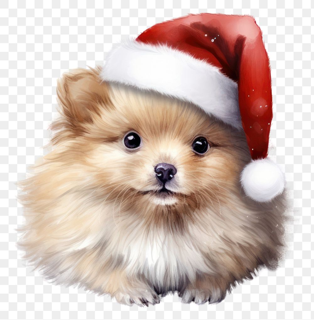 PNG Christmas animal image mammal puppy pet. AI generated Image by rawpixel.
