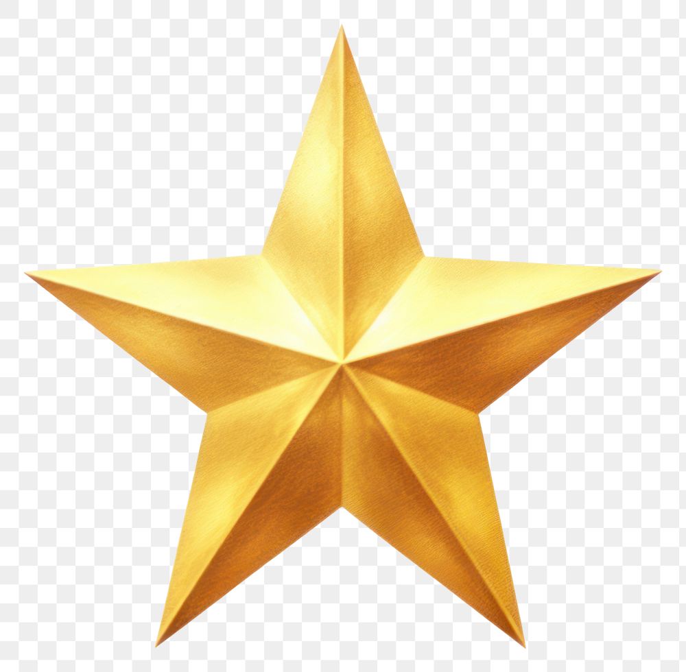 PNG A Golden star symbol gold appliance. AI generated Image by rawpixel.