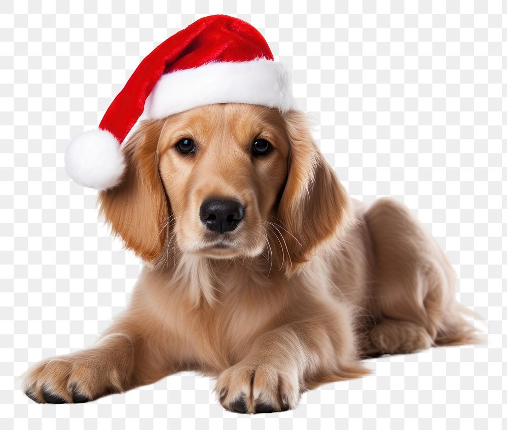 PNG Dog christmas mammal animal. AI generated Image by rawpixel.