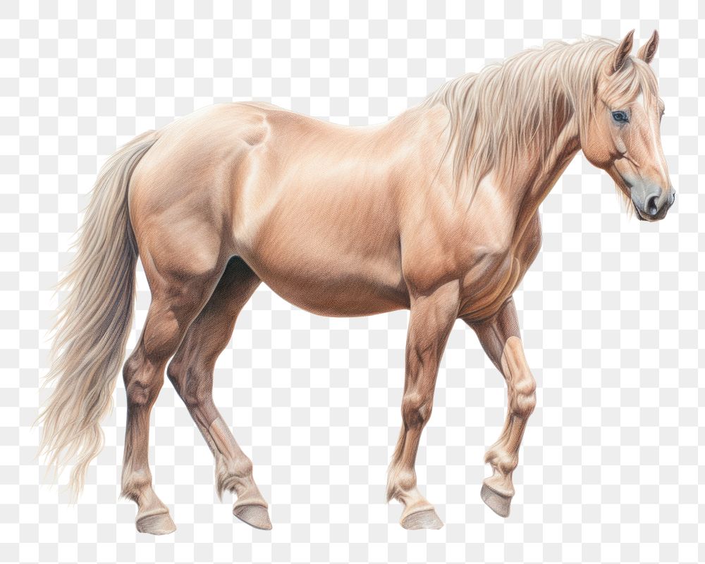 PNG Wild Horse horse drawing animal. AI generated Image by rawpixel.